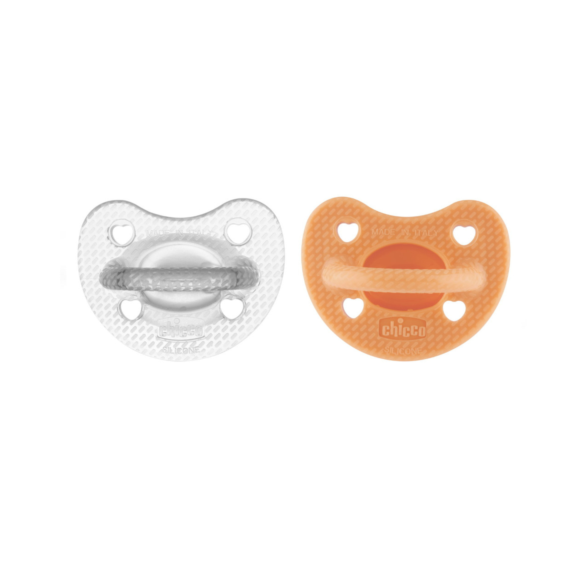 Chicco PhysioForma Luxe succhietto silicone 6-16 mesi 2pz arancio