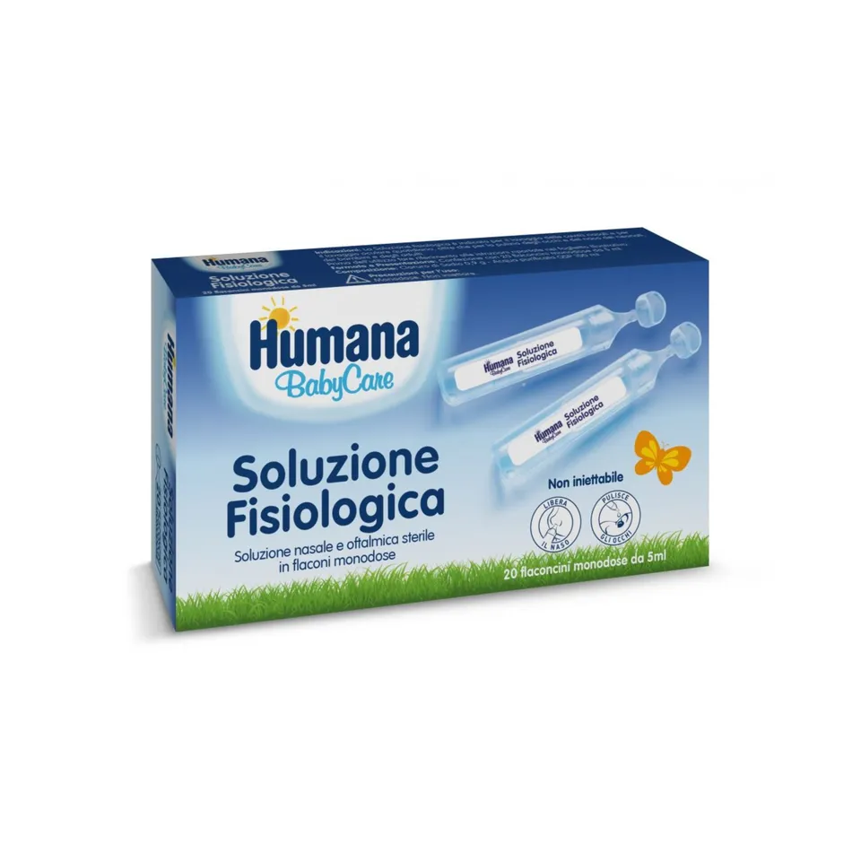 Humana Babycare soluzione fisiologica 20 flaconcini da 5ml