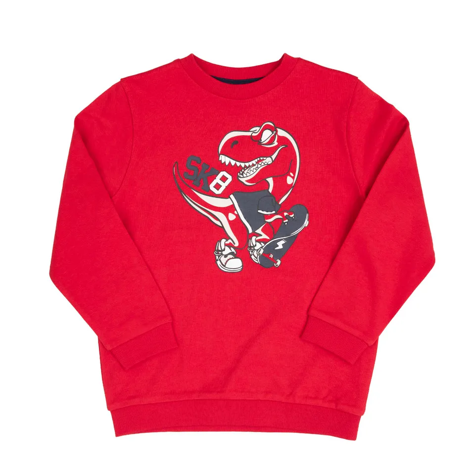 Toys Center Baby felpa bambino rossa T-Rex leggera