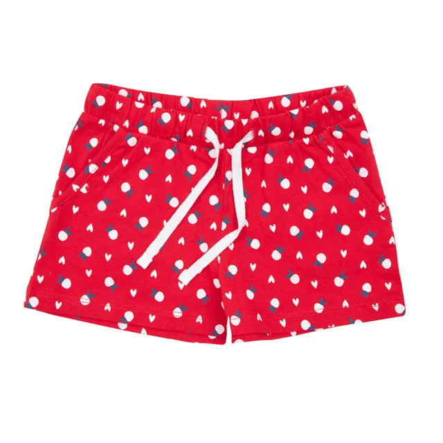 Toys Center Baby Short Jersey short bimba rosso cuoricini