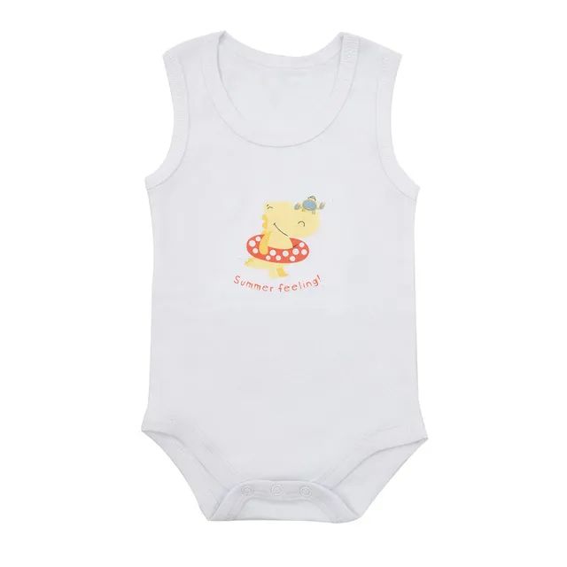 Toys Center Baby body bimbo canotta bianco stampa draghetto