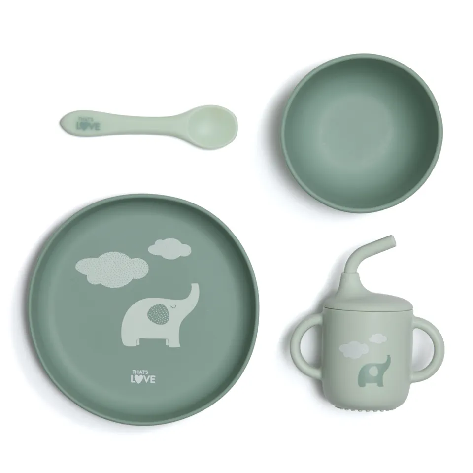 That's Love set pappa silicone verde 6m+ 4pz