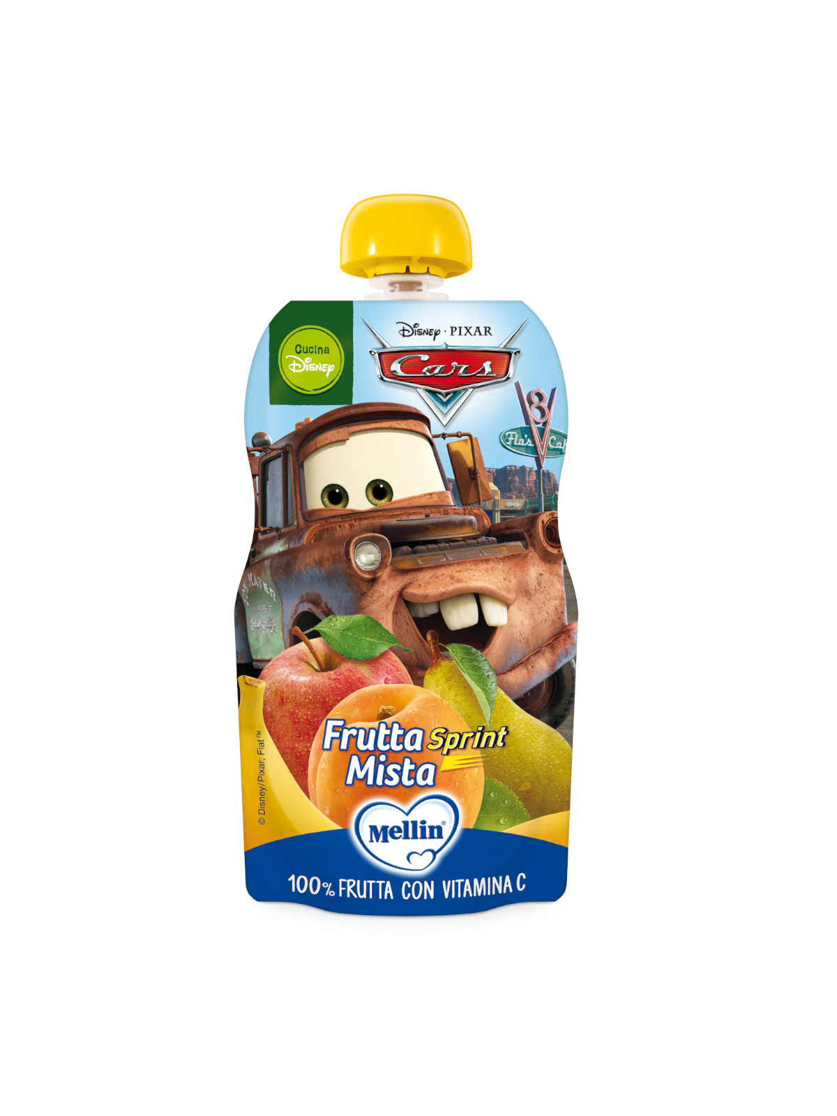 Mellin Disney Cars pouch frutta mista 110 g 9 mesi