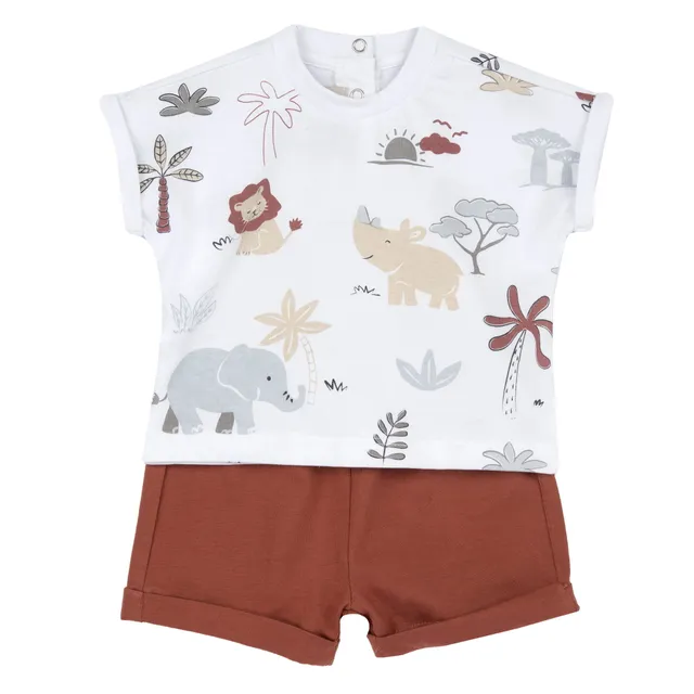 Chicco Completo Bimbo Maglietta e Pantaloncini morbido