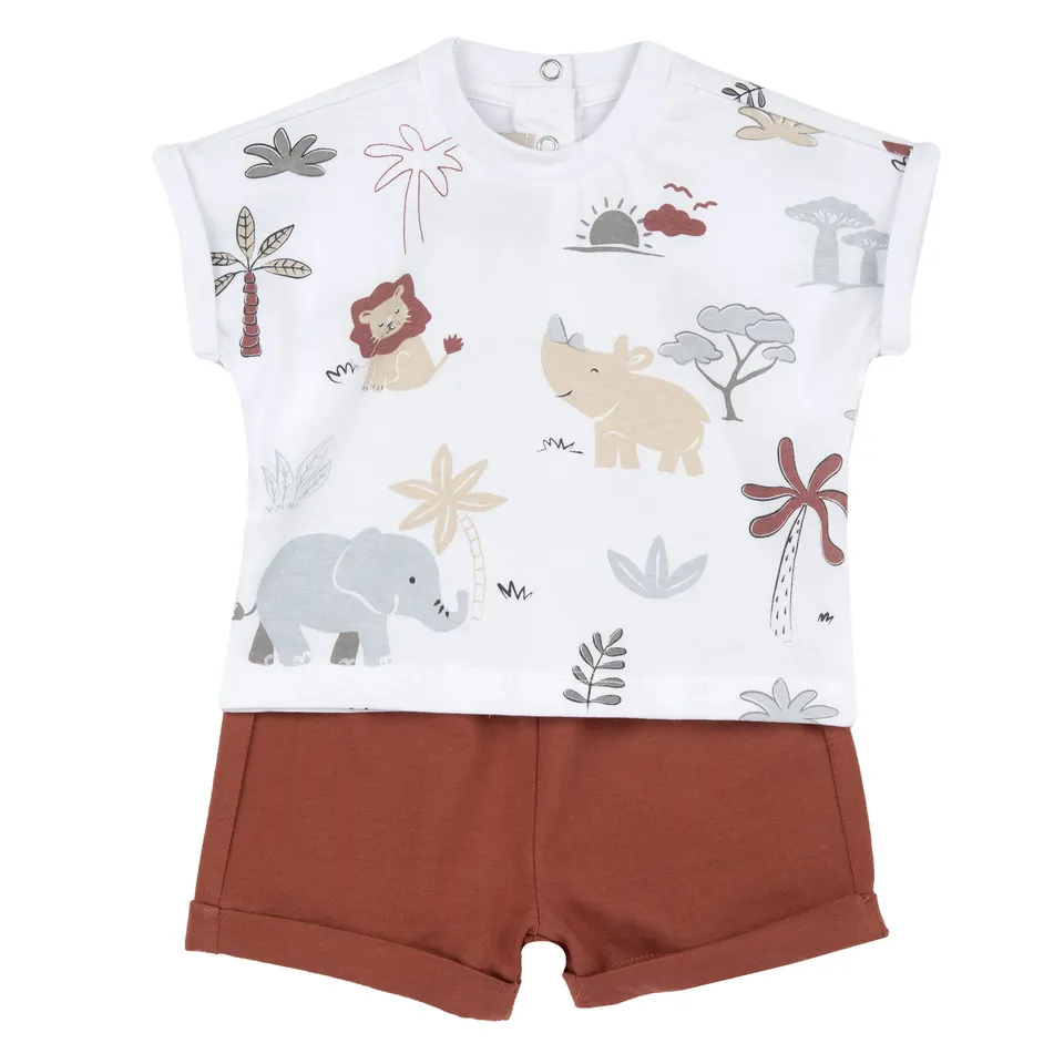Chicco Completo Bimbo Maglietta e Pantaloncini morbido