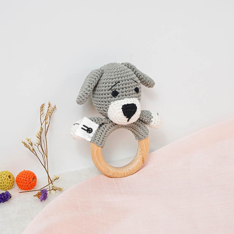 Piccoli Toys Cesare Sonaglio Uncinetto Cane in Cotone