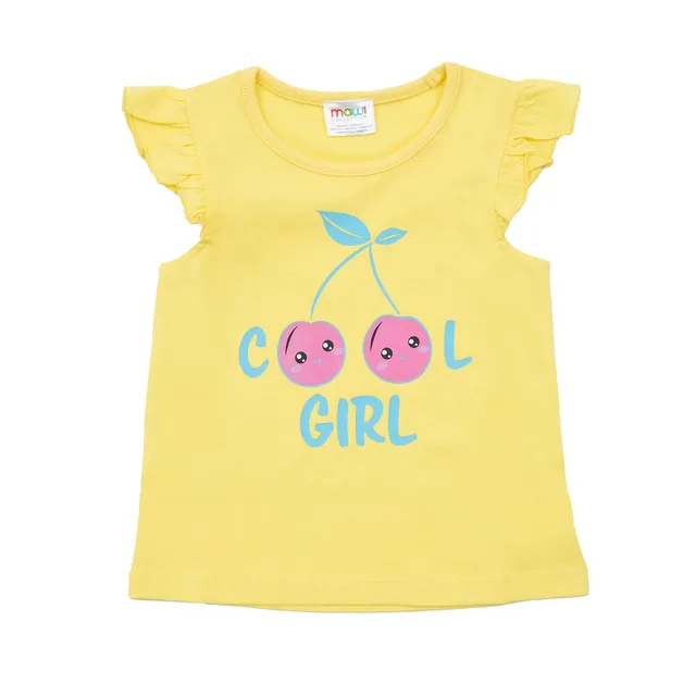 Toys Center Baby canotta bimba gialla jersey stampa frill