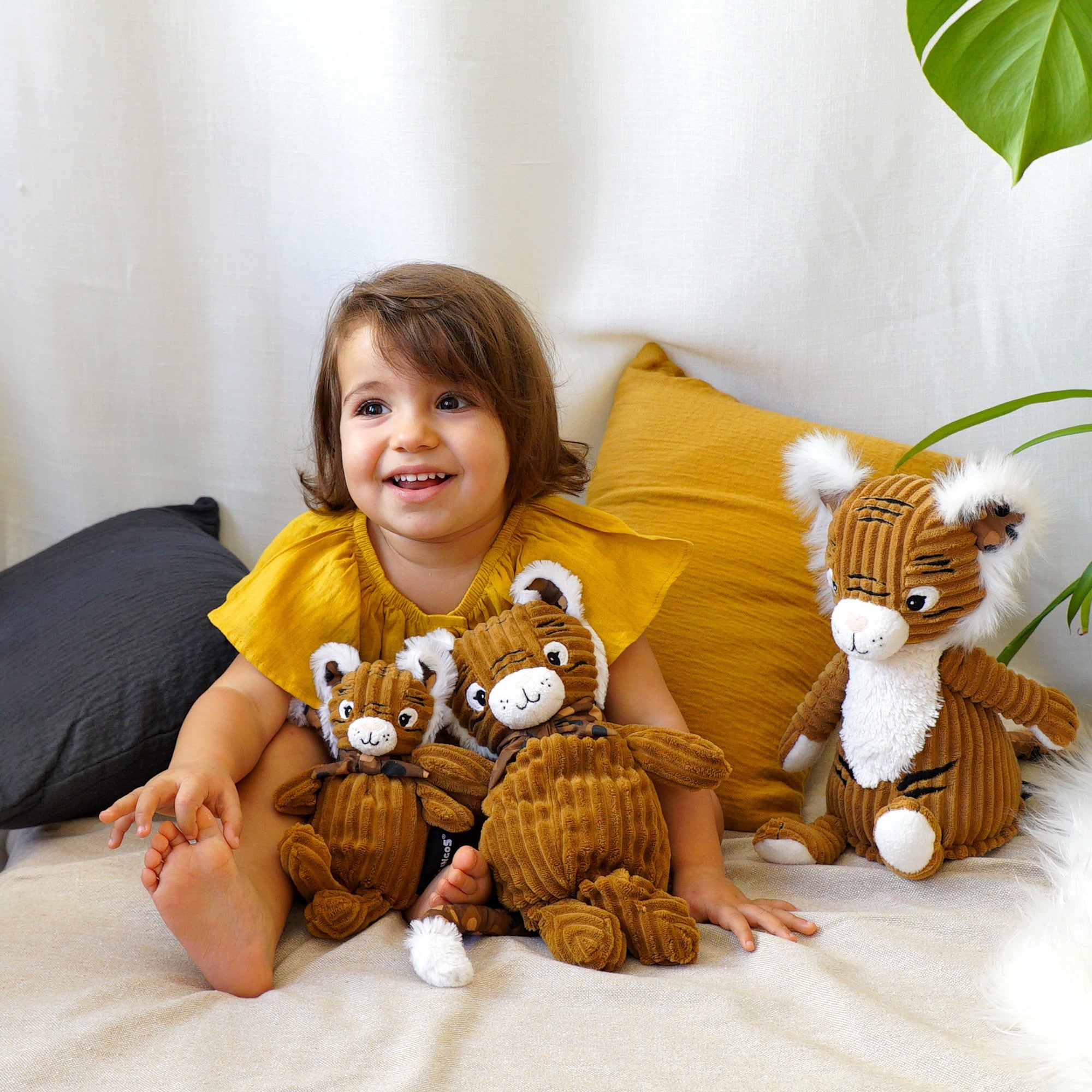 Les Deglingos Original Speculos peluche tigre marrone 38 cm