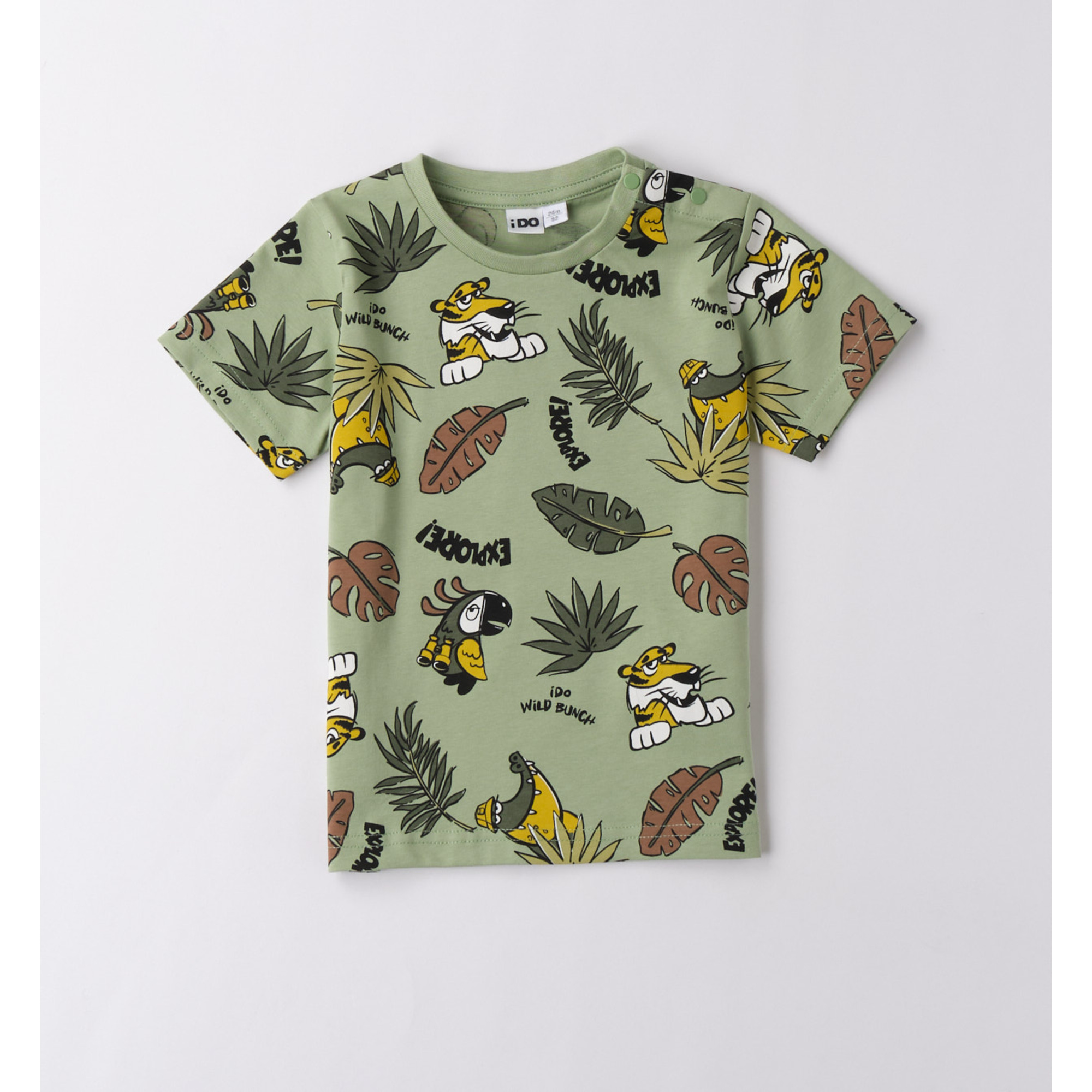 iDO Maglietta Jungle Bambino Cotone Allover