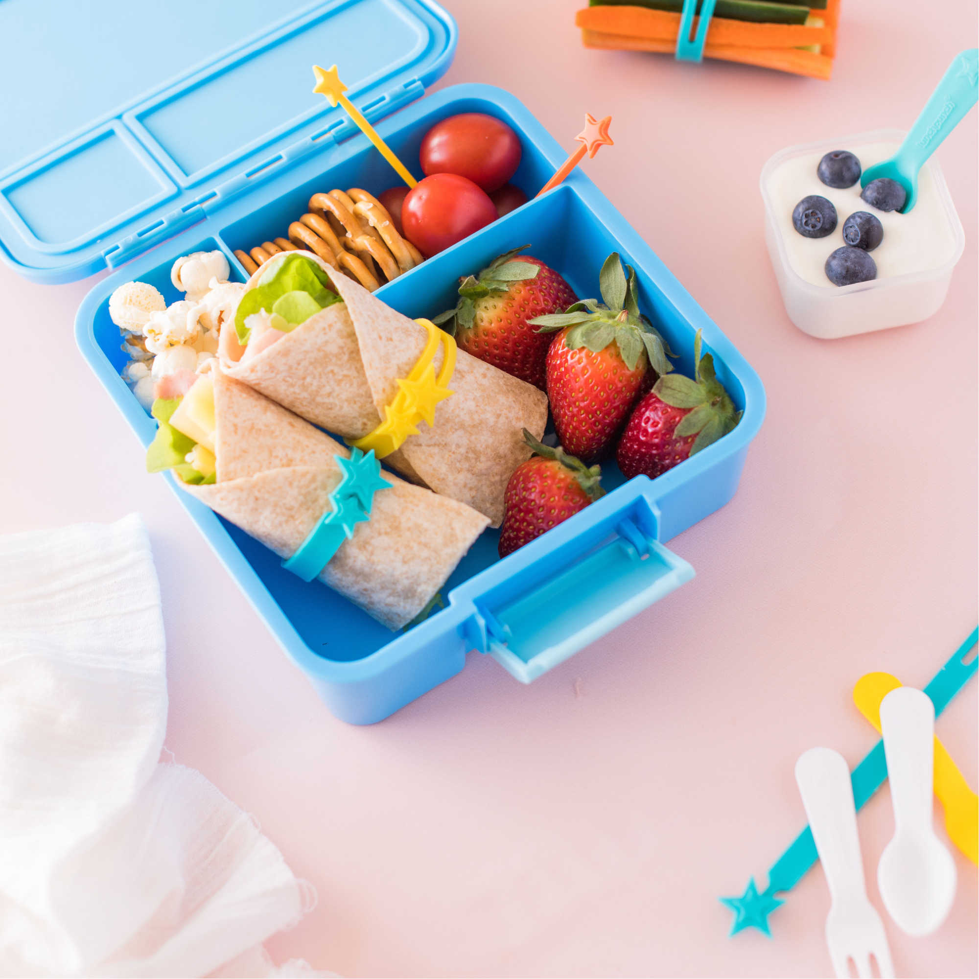 Lunch Punch Wrap fascette silicone gialle per wrap