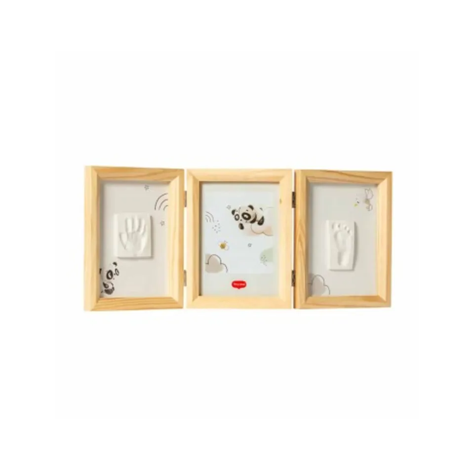 Tiny Love Cornice Doppia Legno con Impronte Neonato