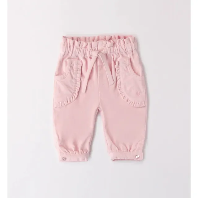 iDO Pantalone Velluto Foderato Bimba Tinta Unita