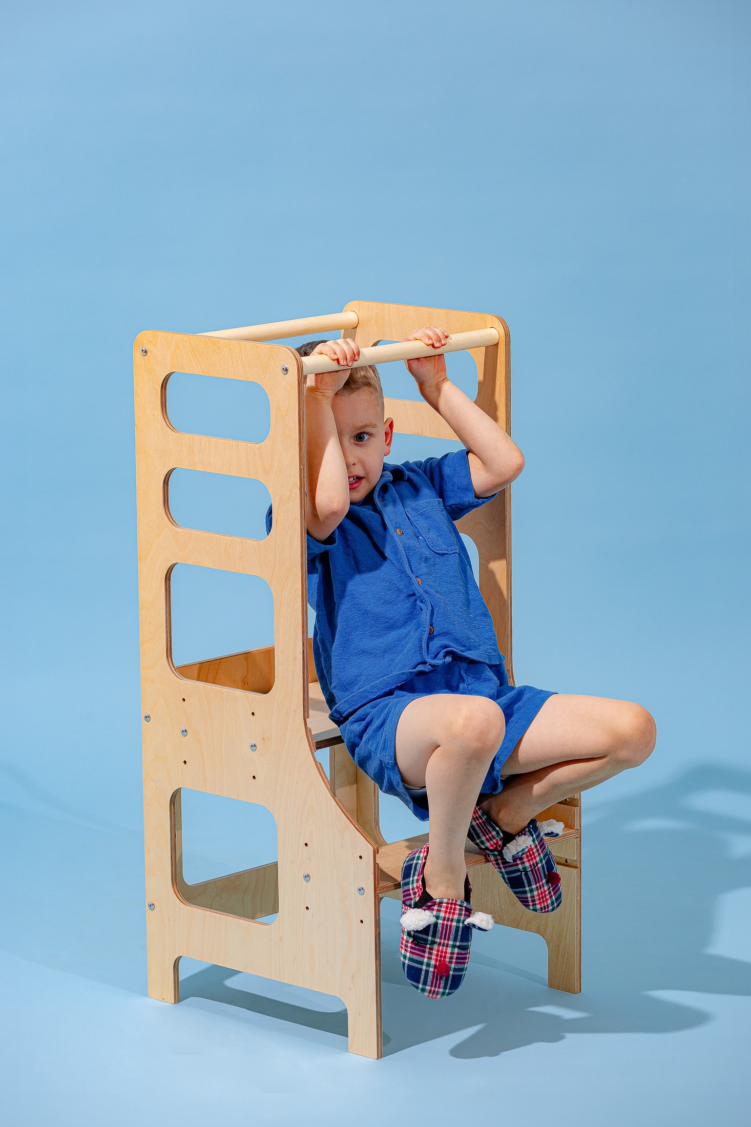 The Dida Torre Apprendimento Montessori legno naturale regolabile