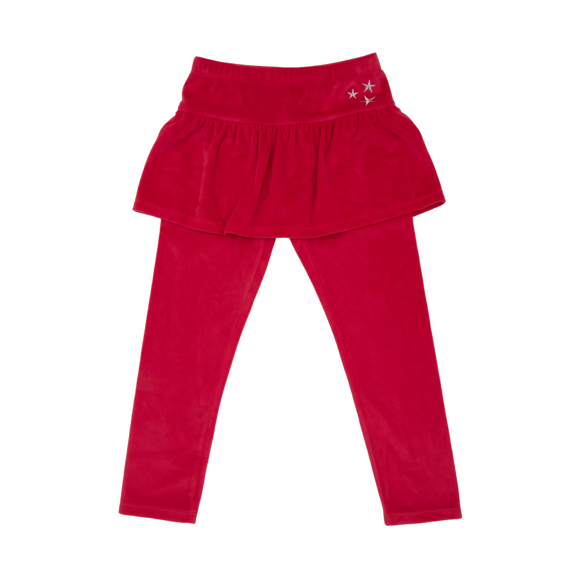 Toys Center Baby legging bimba rosso ciniglia con gonna
