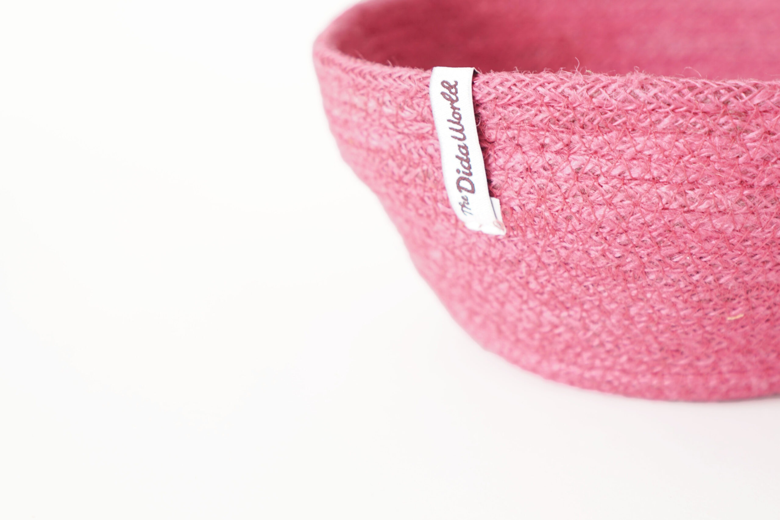 The Dida ciotola juta fucsia artigianale