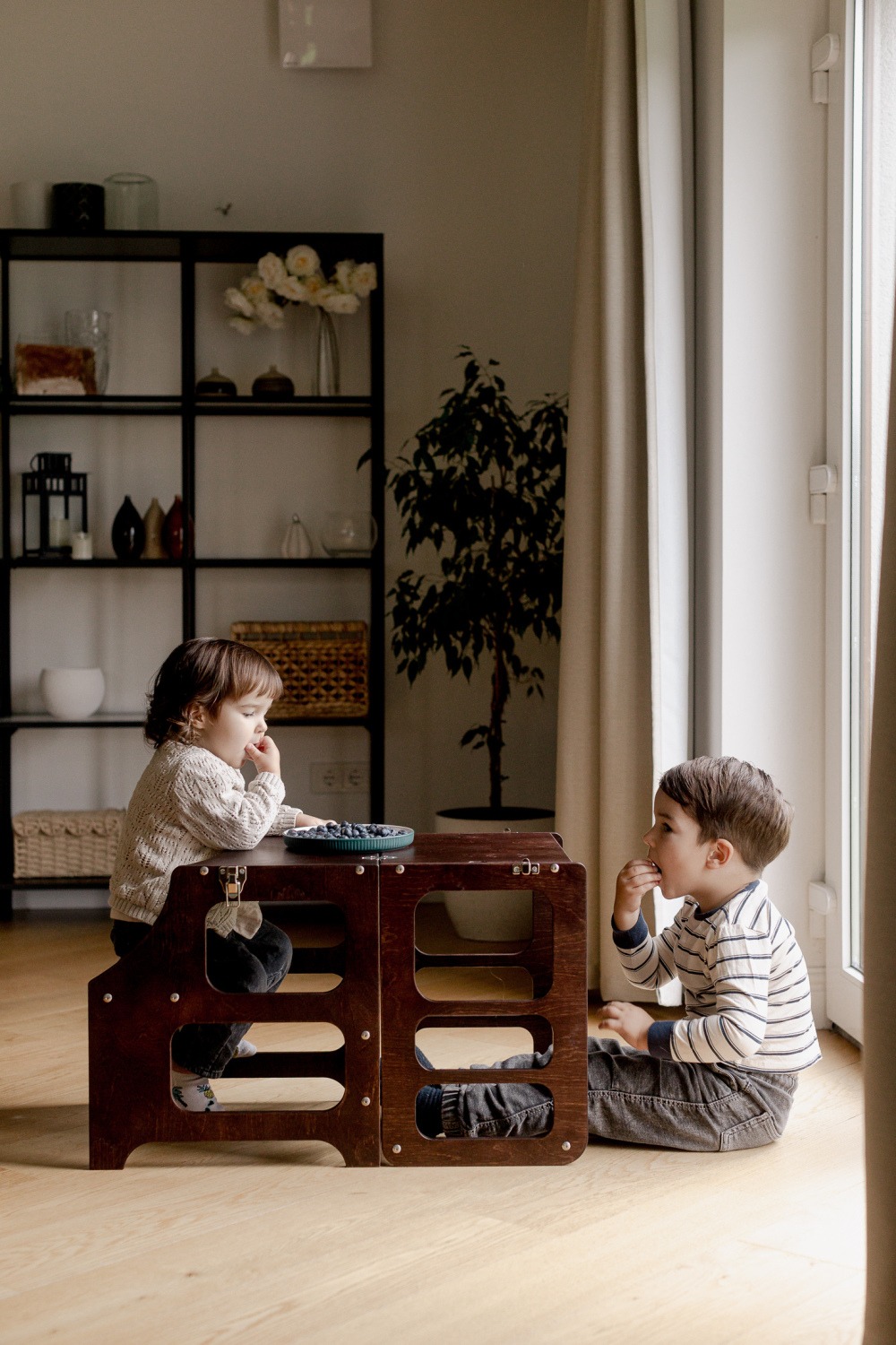 The Dida Montessori Torre Apprendimento Espresso Brown