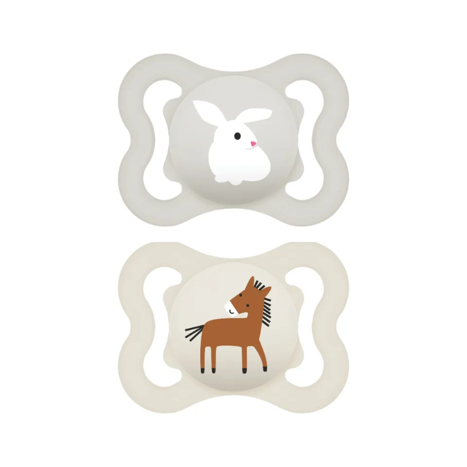 MAM Air succhietto 2-6 mesi beige set 2 pz silicone