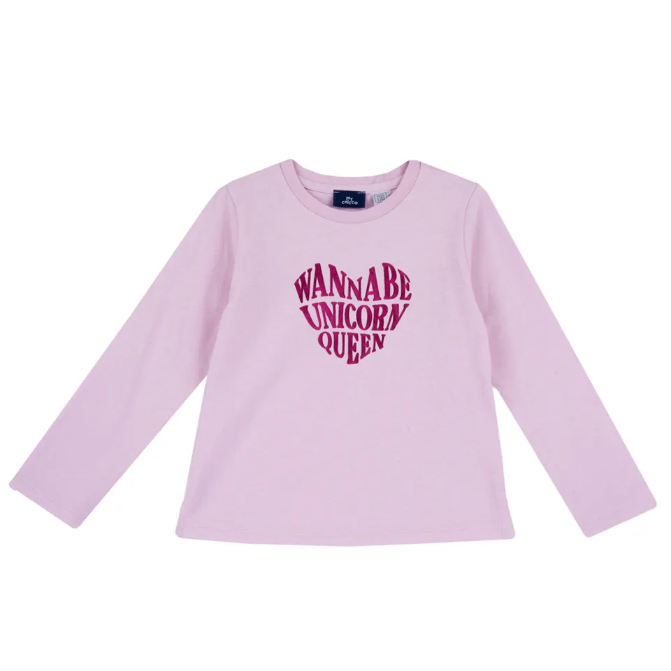 Chicco T-shirt Manica Lunga Bimba in Cotone