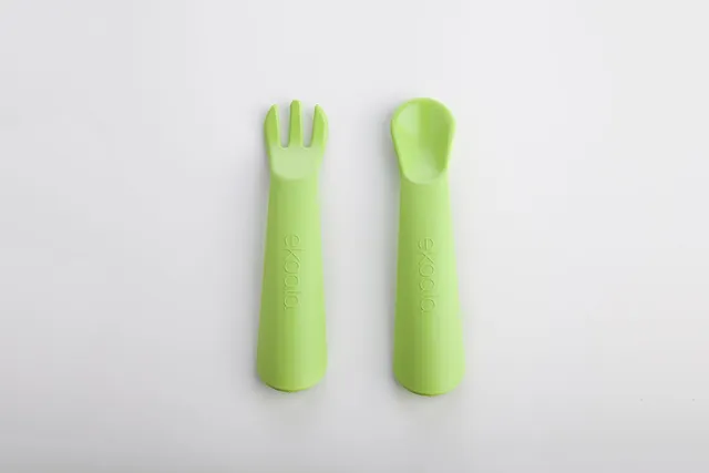 eKoala eKiko set posate bambini verde mais