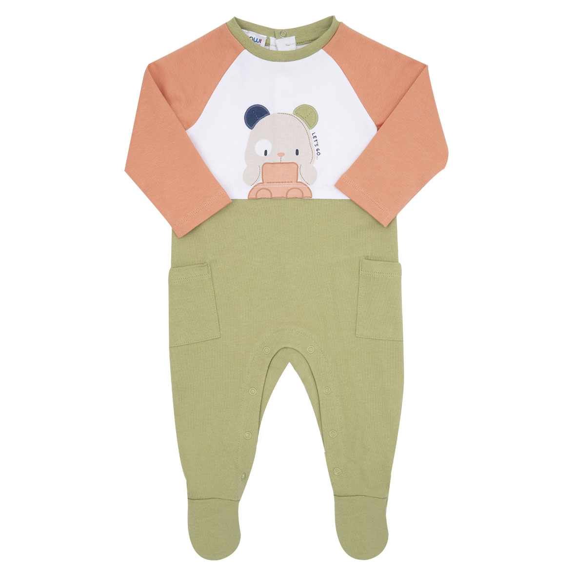 Toys Center Baby tutina colorblock neonato orsetto