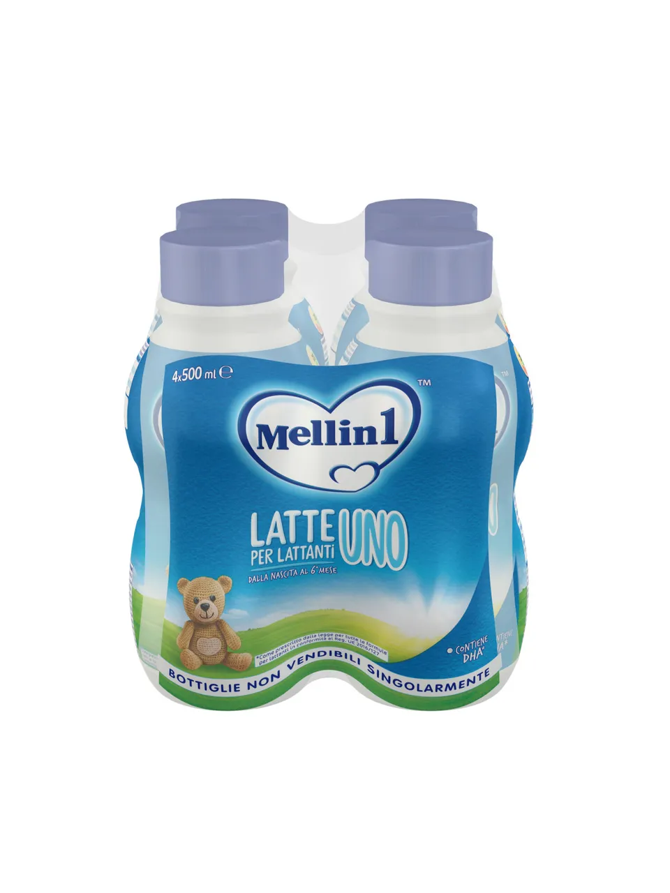 Mellin 1 latte liquido 4x500 ml dalla nascita pronto uso