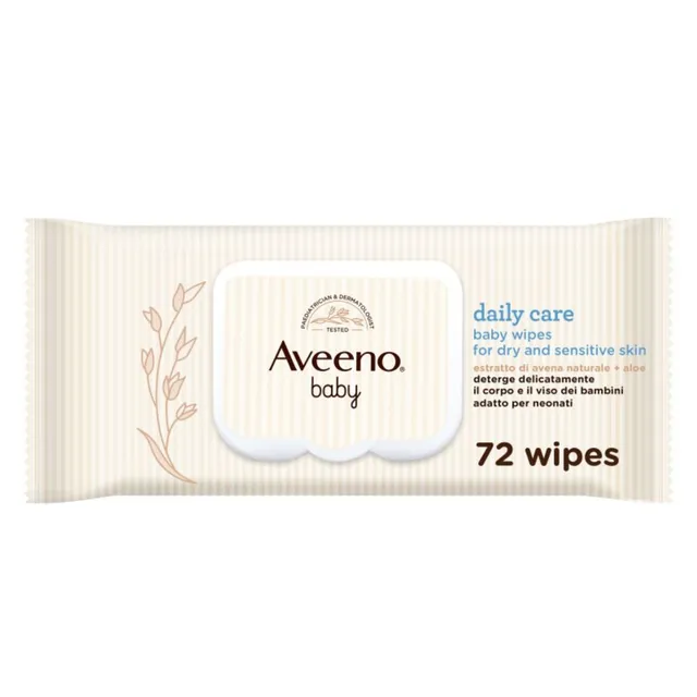 Aveeno Baby Delicate salviettine neonato 72 pz delicate