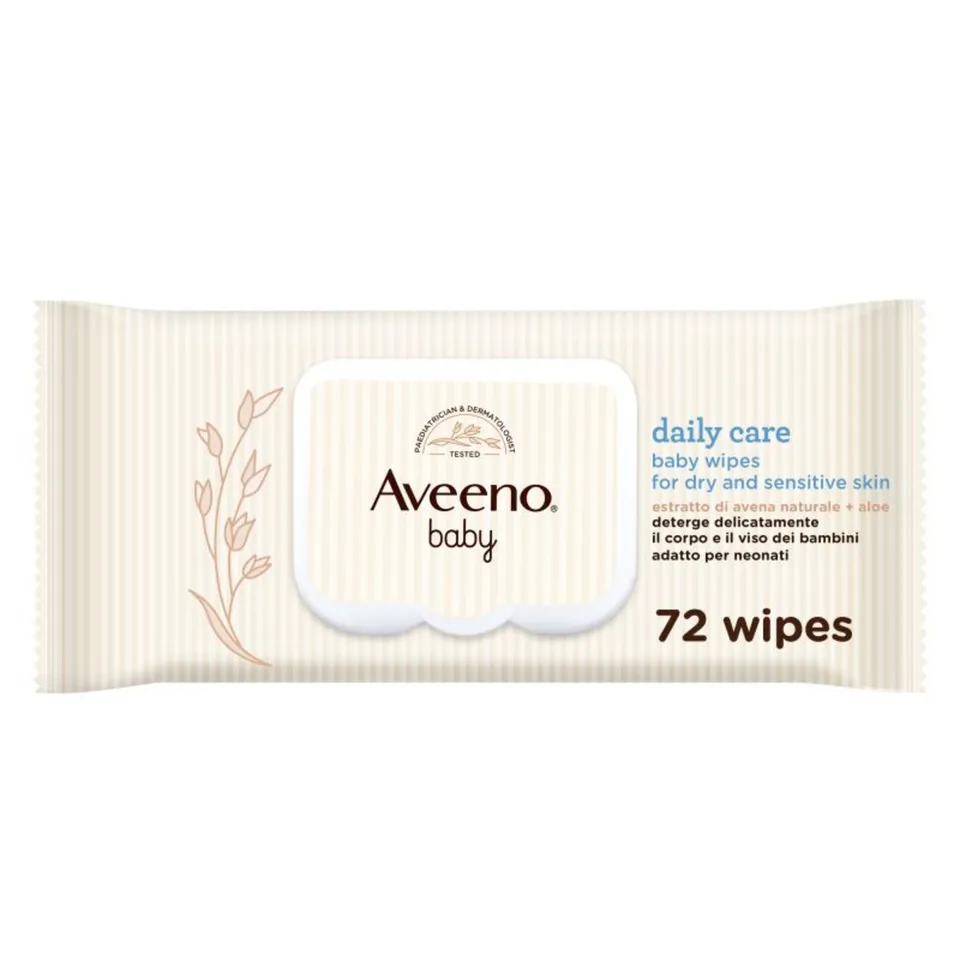 Aveeno Baby Delicate salviettine neonato 72 pz delicate