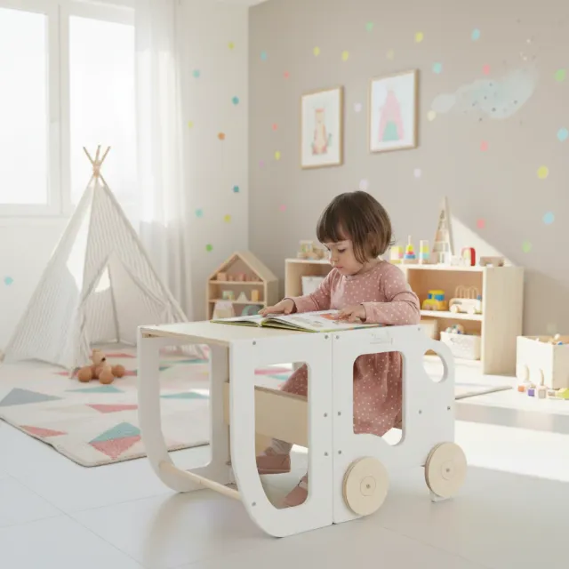 The Dida torre di apprendimento convertibile Auto in legno