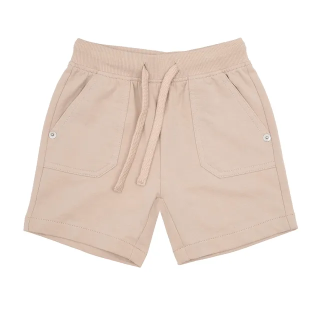 Toys Center Baby short bimbo beige felpato con tasche