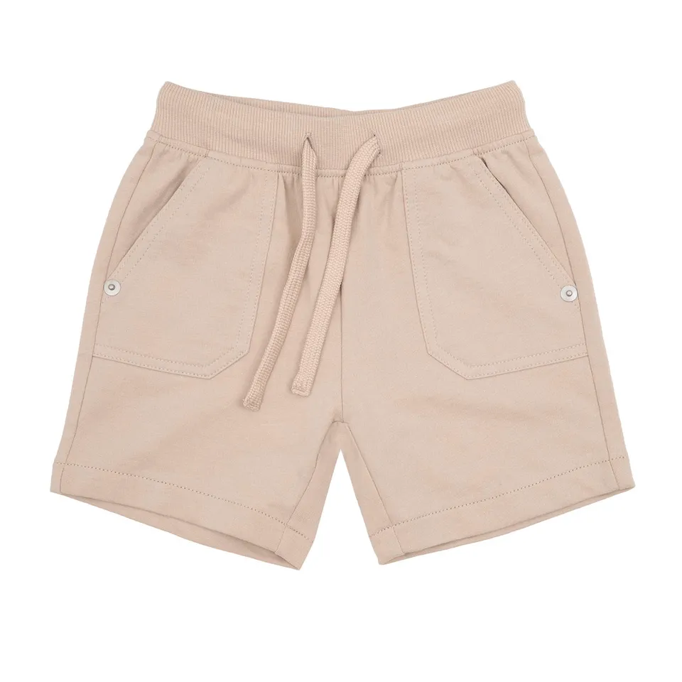 Toys Center Baby short bimbo beige felpato con tasche