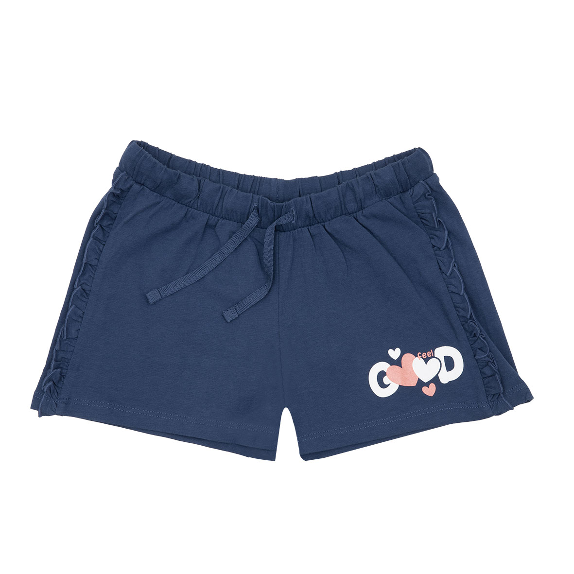 Toys Center Baby Short Bimba Blu Cuoricini Frills