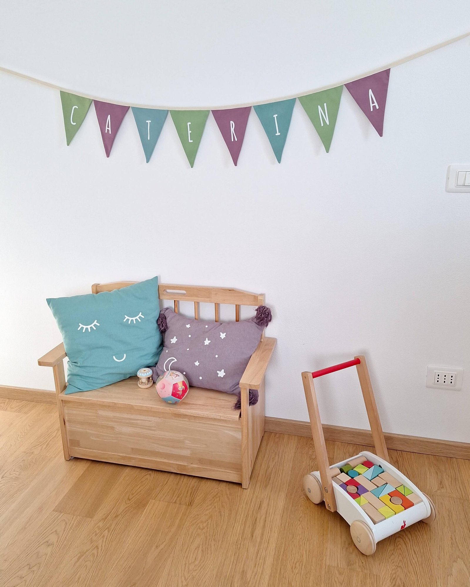 M'Amélie Creations ghirlanda bandierina personalizzata nome
