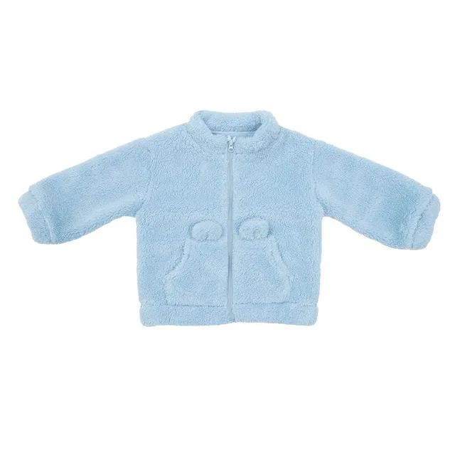 Toys Center Baby felpa bimbo azzurra con zip patch