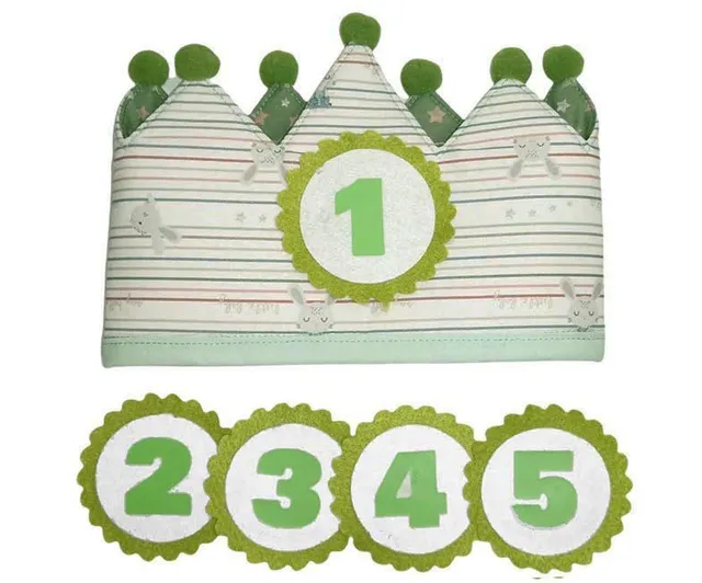 The Dida Corona Compleanno Coniglietto Verde Cotone