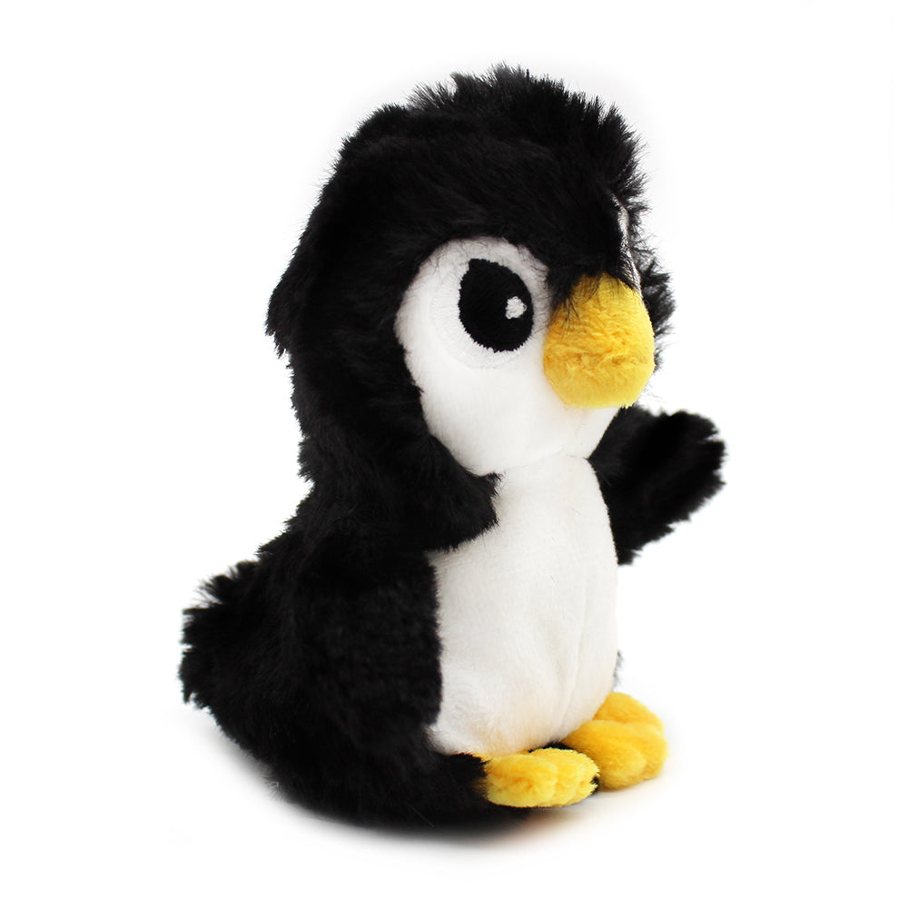 Les Déglingos Ptipotos Iglou peluche pinguino bianco nero