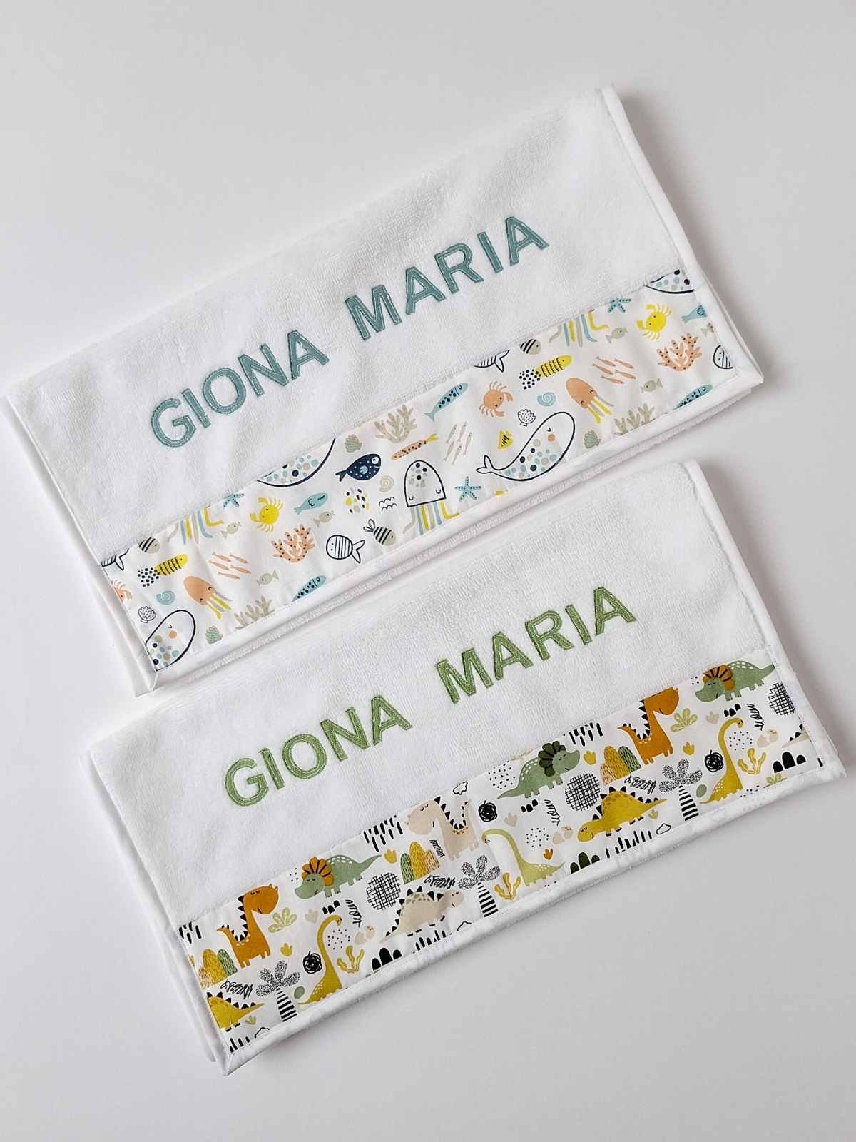 M'Amélie Creations Asciugamano Asilo Personalizzato Spugna Bambù