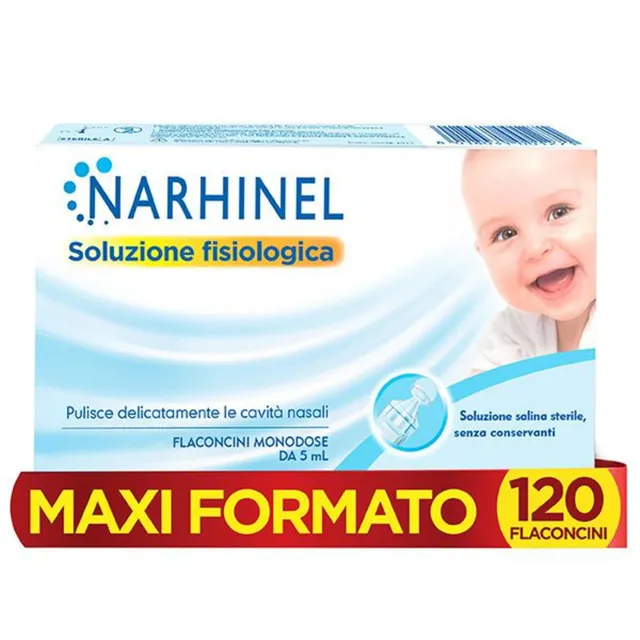 Narhinel soluzione fisiologica 120 fiale 5 ml sterile
