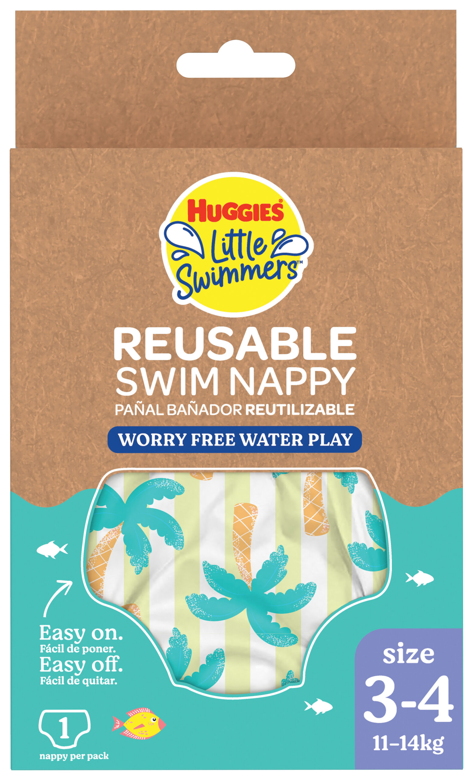 Huggies Little Swimmers pannolino costumino lavabile tg M