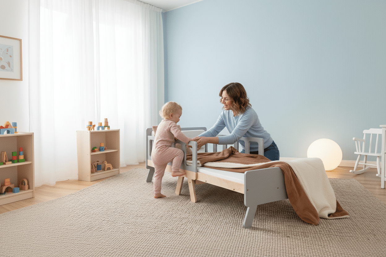 The Dida Creciente lettino montessori grigio materasso