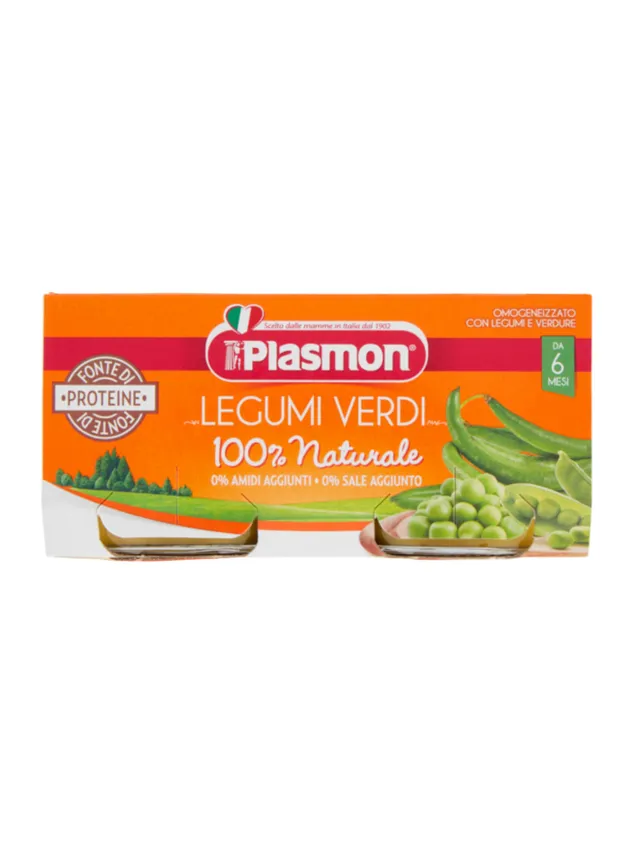 Plasmon omogeneizzato legumi verdi 2x80 g 6 mesi