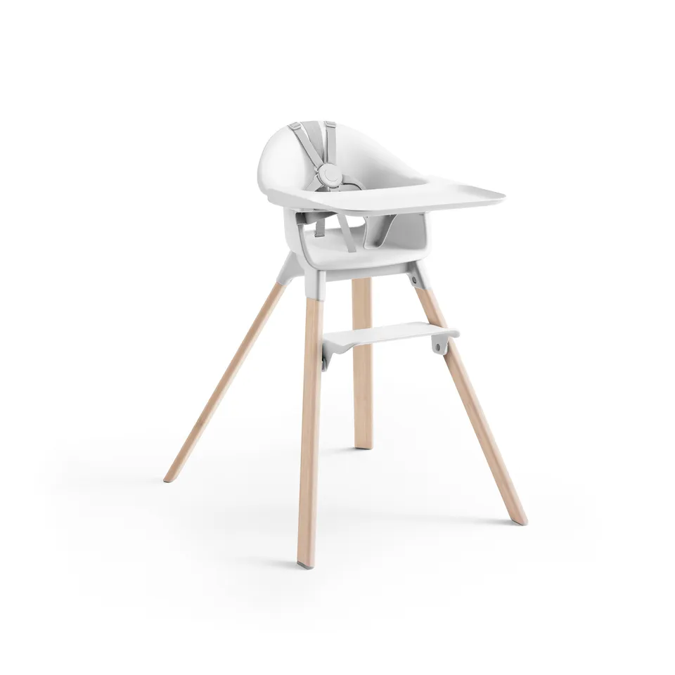 Stokke Clikk seggiolone pappa white facile da usare