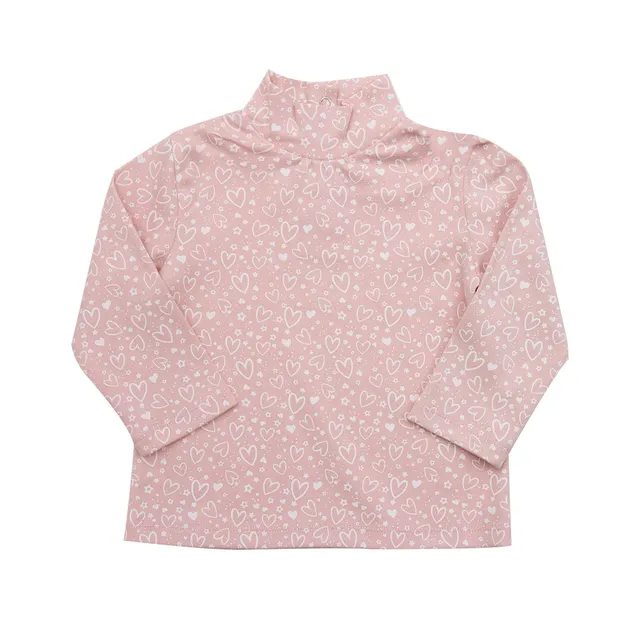 Mawi lupetto interlock rosa cuoricini caldo cotone bimba
