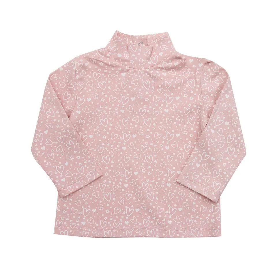 Mawi lupetto interlock rosa cuoricini caldo cotone bimba