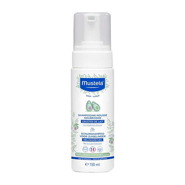 Mustela shampoo mousse crosta lattea 150 ml neonato delicato