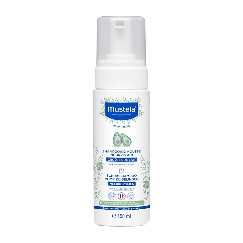 Mustela shampoo mousse crosta lattea 150 ml neonato delicato