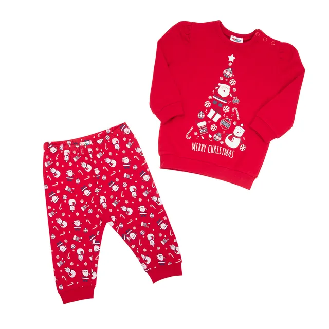 Toys Center Baby Pigiama Bimba 2 Pezzi Christmas Rosso