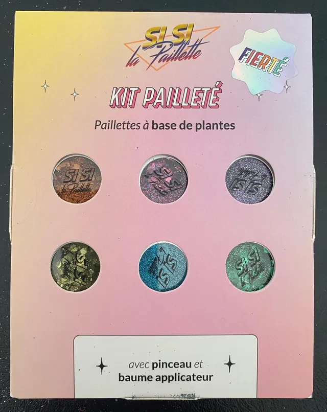 Si Si La Paillette Kit Fierté Glitter Viso Biodegradabile