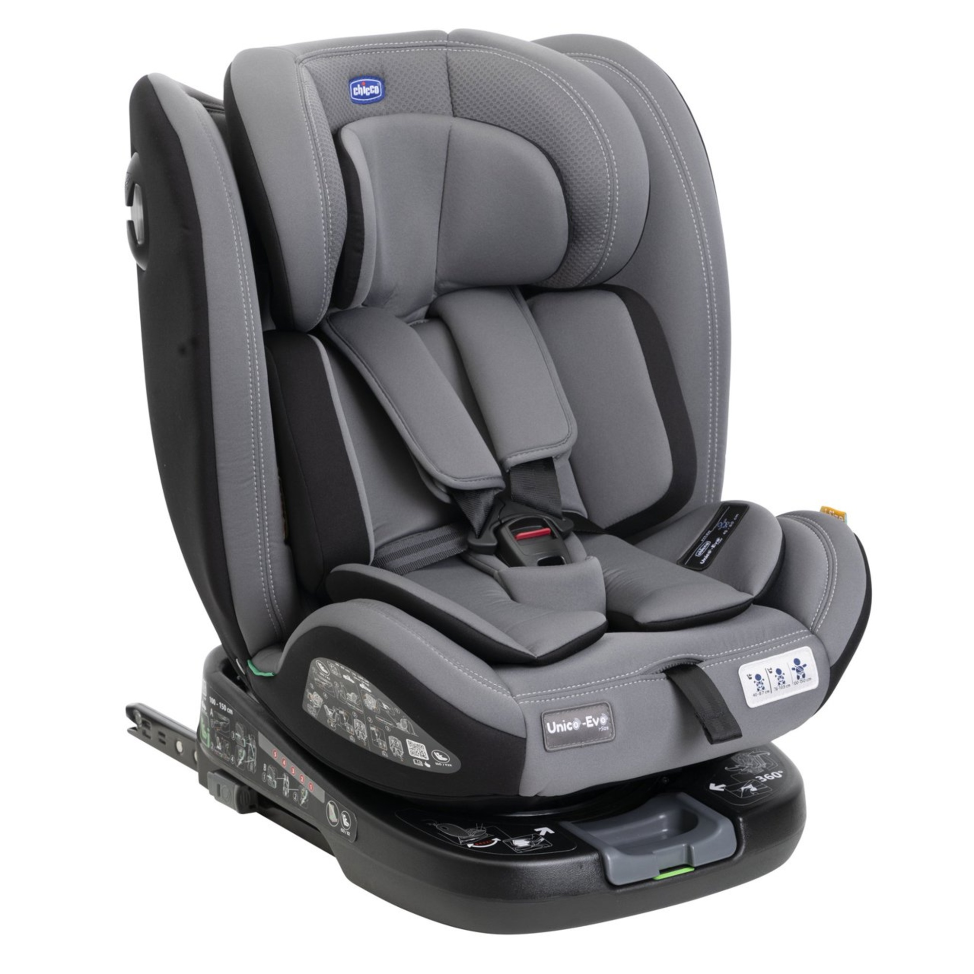 Chicco Unico Evo i-Size seggiolino auto grey black 40-150 cm