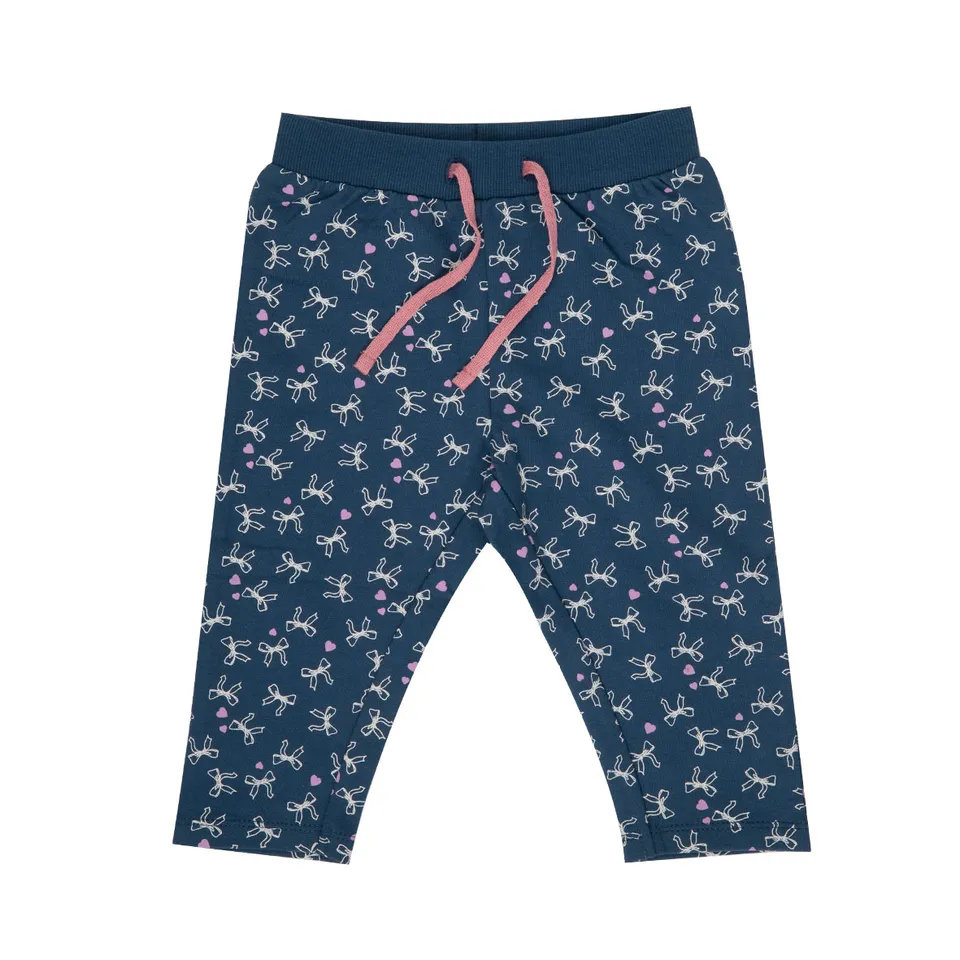 Toys Center Baby pantalone bimba blu french terry stampato