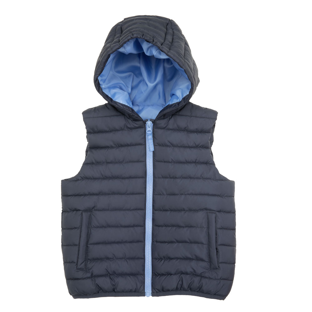 Toys Center Baby Gilet Cappuccio Bimbo Blu Imbottito